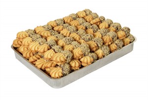 Butter Cookies with Walnuts Tray